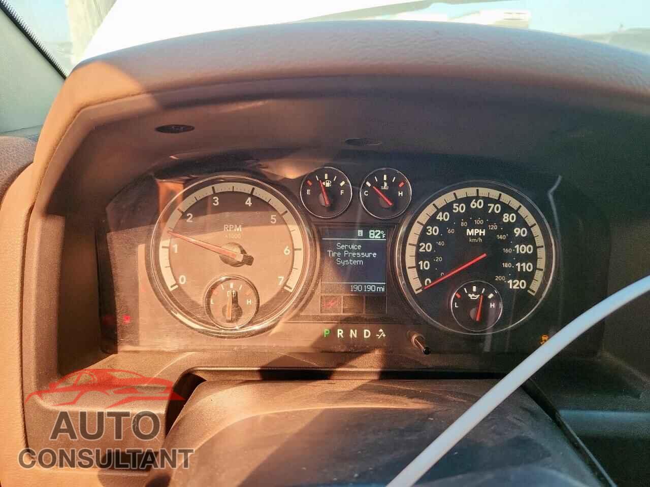DODGE RAM 2500 2012 - 3C6TD5CT5CG284494