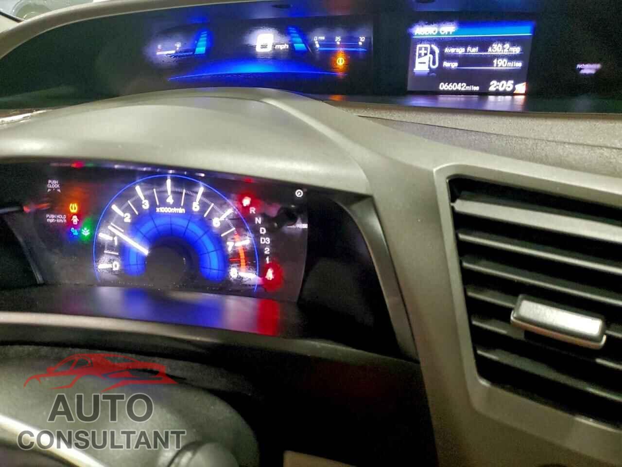 HONDA CIVIC 2012 - 19XFB2F52CE012052