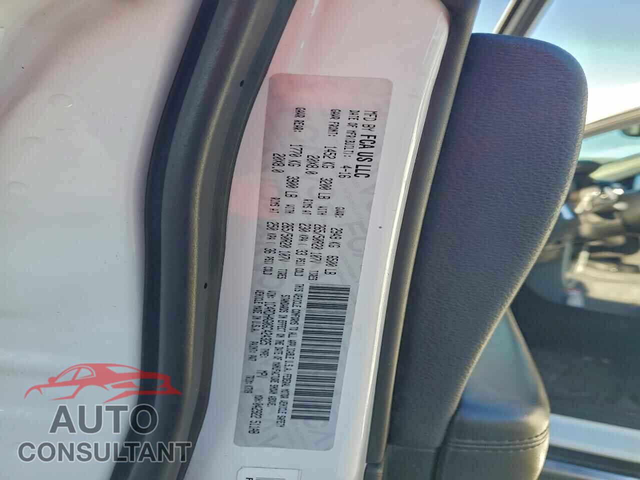 DODGE DURANGO 2016 - 1C4RDHAG0GC424325