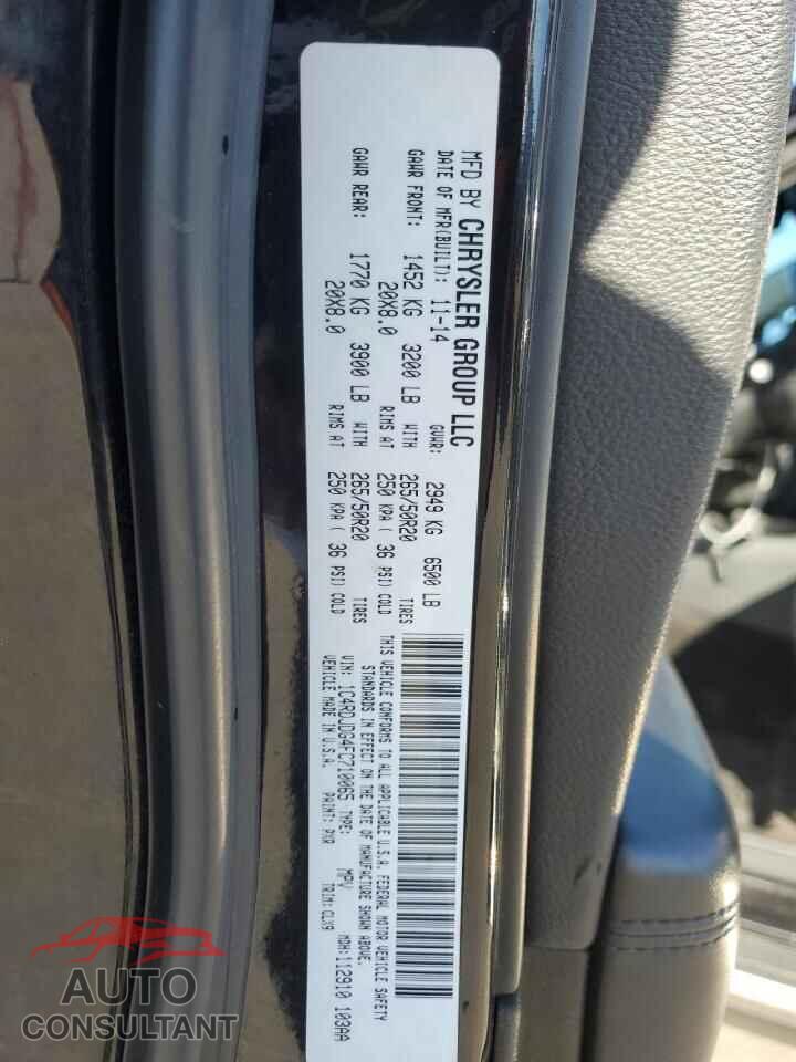 DODGE DURANGO 2015 - 1C4RDJDG4FC710065