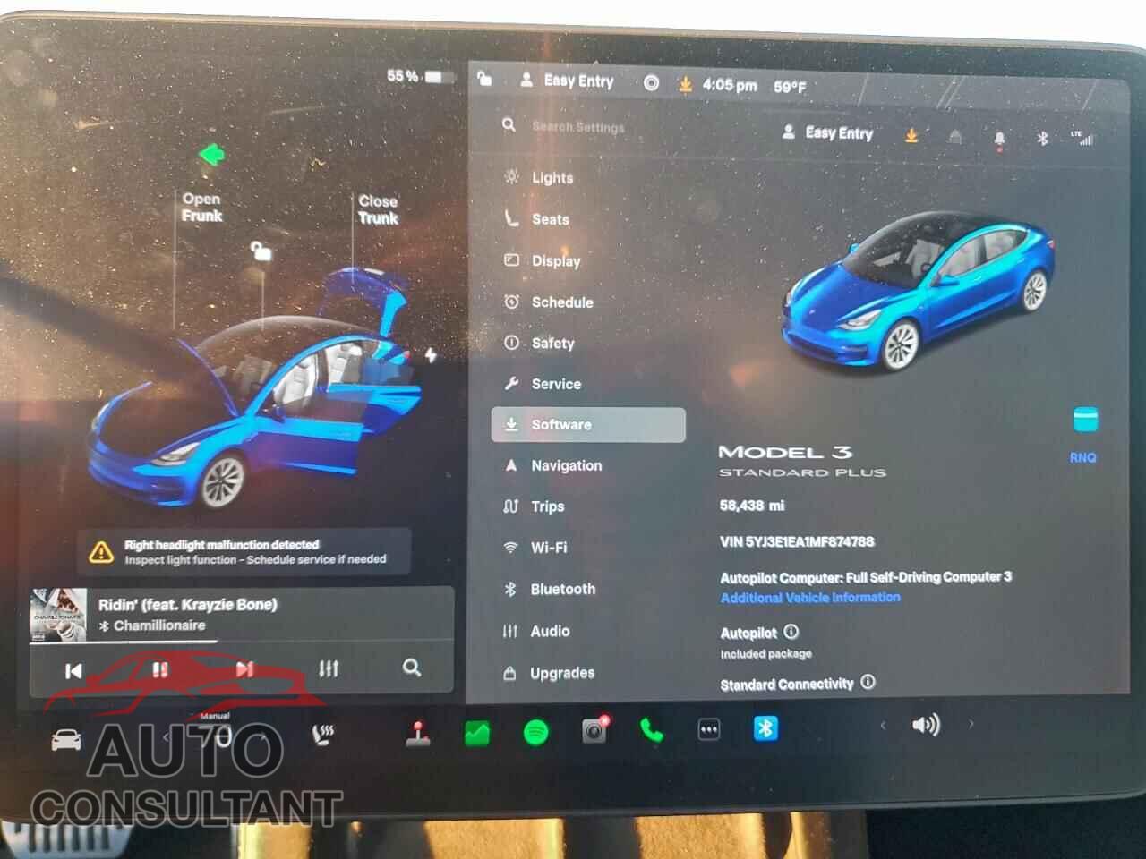 TESLA MODEL 3 2021 - 5YJ3E1EA1MF874788