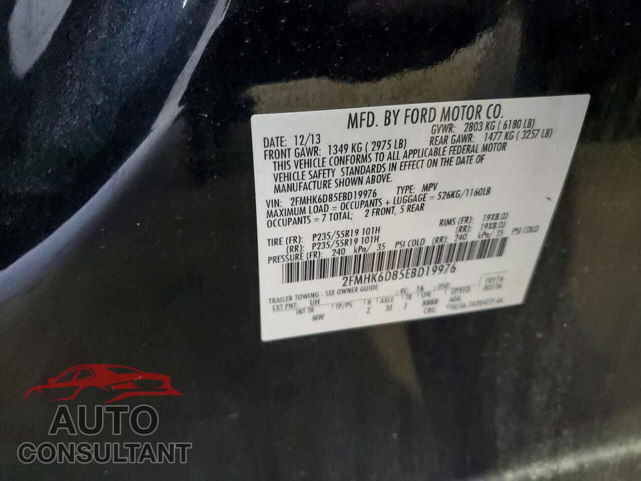 FORD FLEX 2014 - 2FMHK6D85EBD19976
