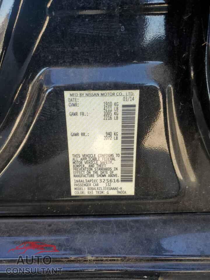 NISSAN ALTIMA 2014 - 1N4AL3AP1EC325616