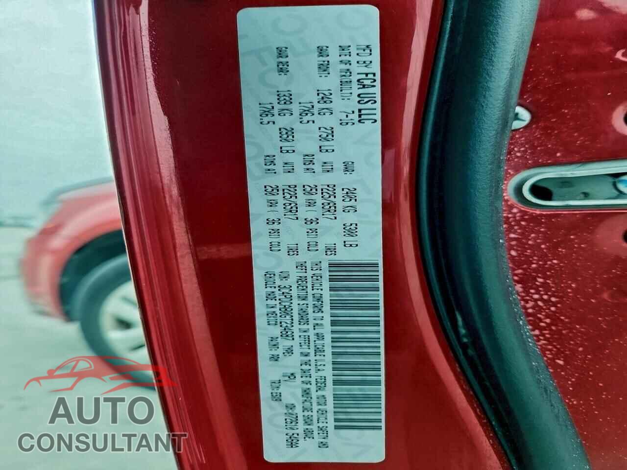 DODGE JOURNEY 2016 - 3C4PDCAB0GT234687