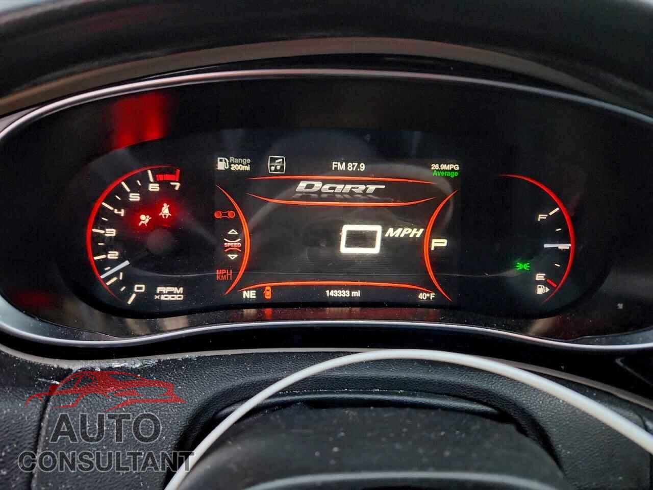 DODGE DART 2015 - 1C3CDFCB4FD116549