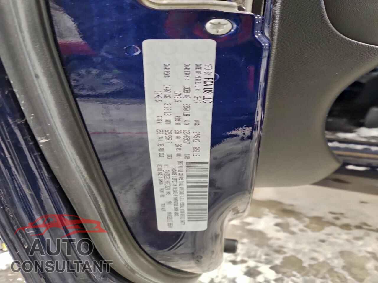 DODGE CARAVAN 2017 - 2C4RDGEG1HR737624