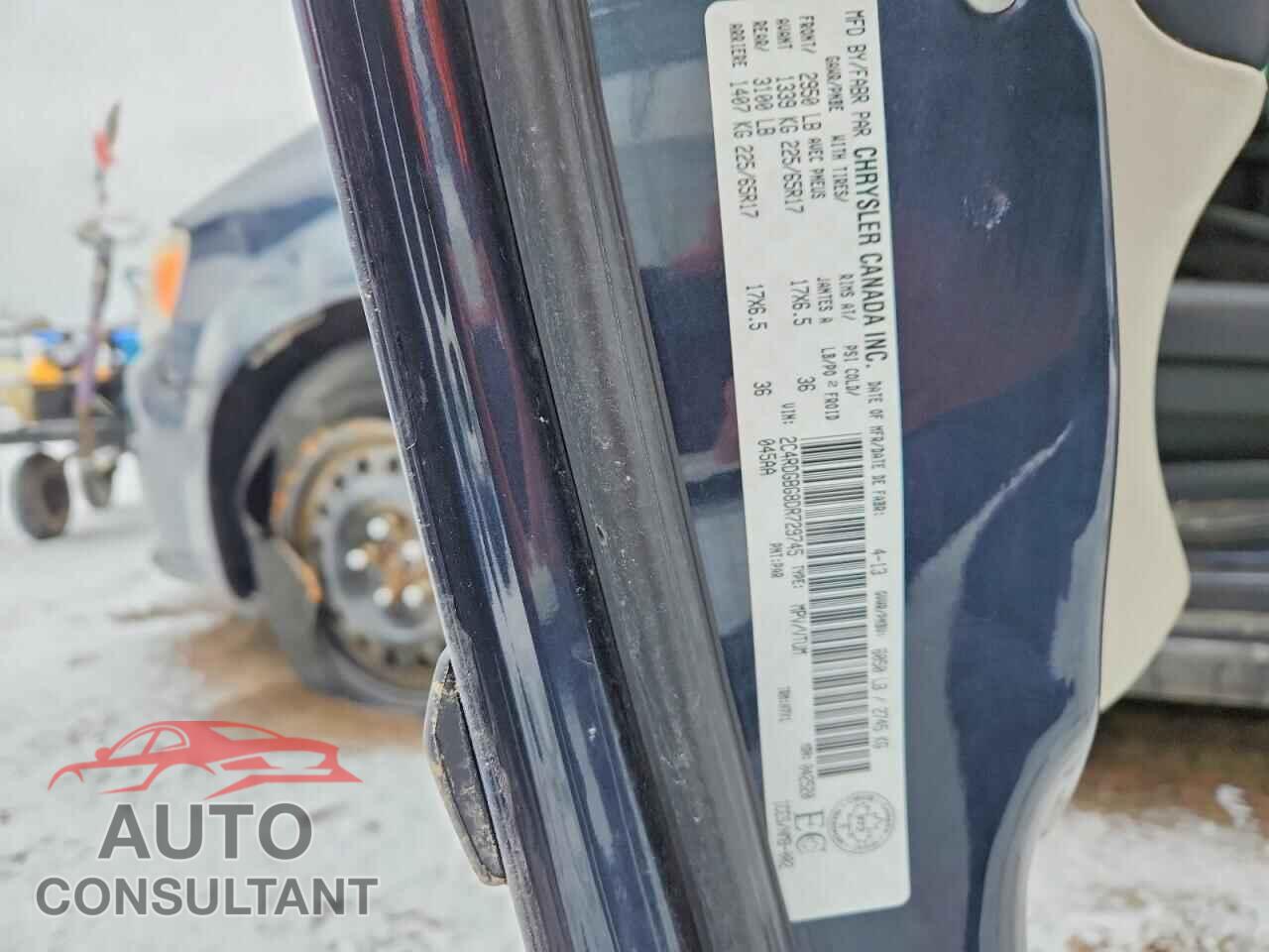 DODGE CARAVAN 2013 - 2C4RDGBG8DR729745