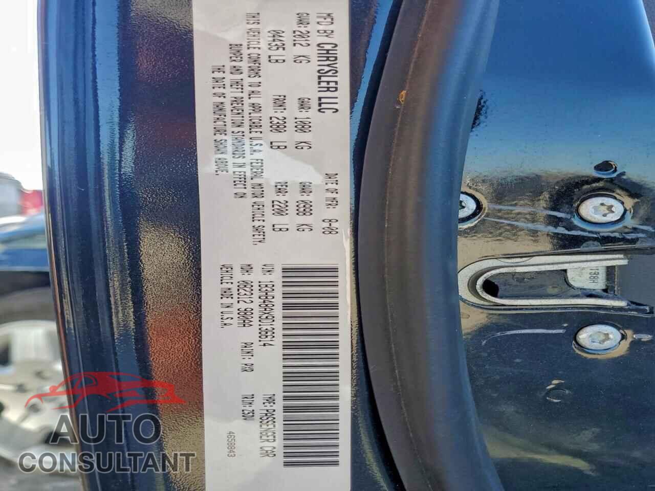 DODGE CALIBER 2009 - 1B3HB48AX9D136614