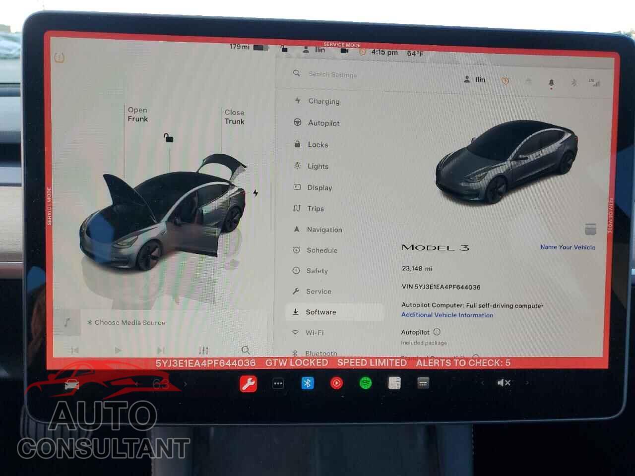 TESLA MODEL 3 2023 - 5YJ3E1EA4PF644036