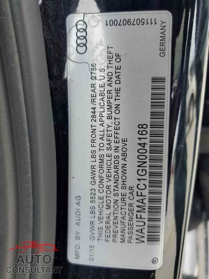 AUDI A6 2016 - WAUFMAFC1GN004168