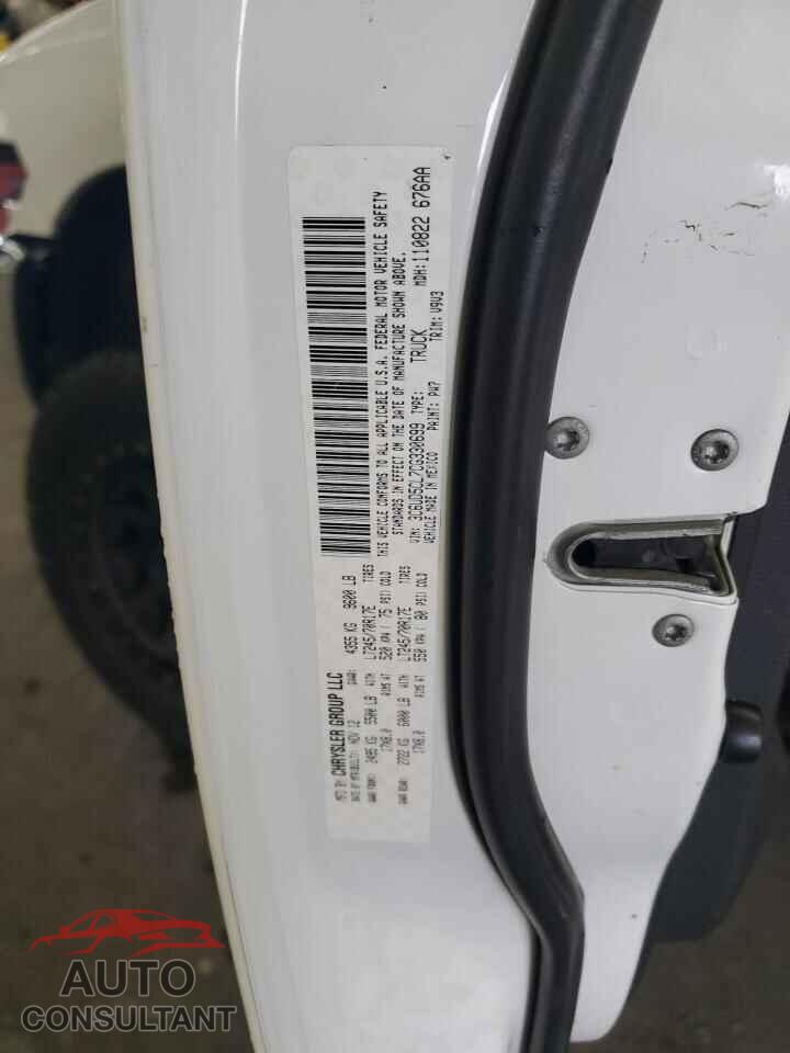 DODGE RAM 2500 2012 - 3C6UD5CL7CG330699