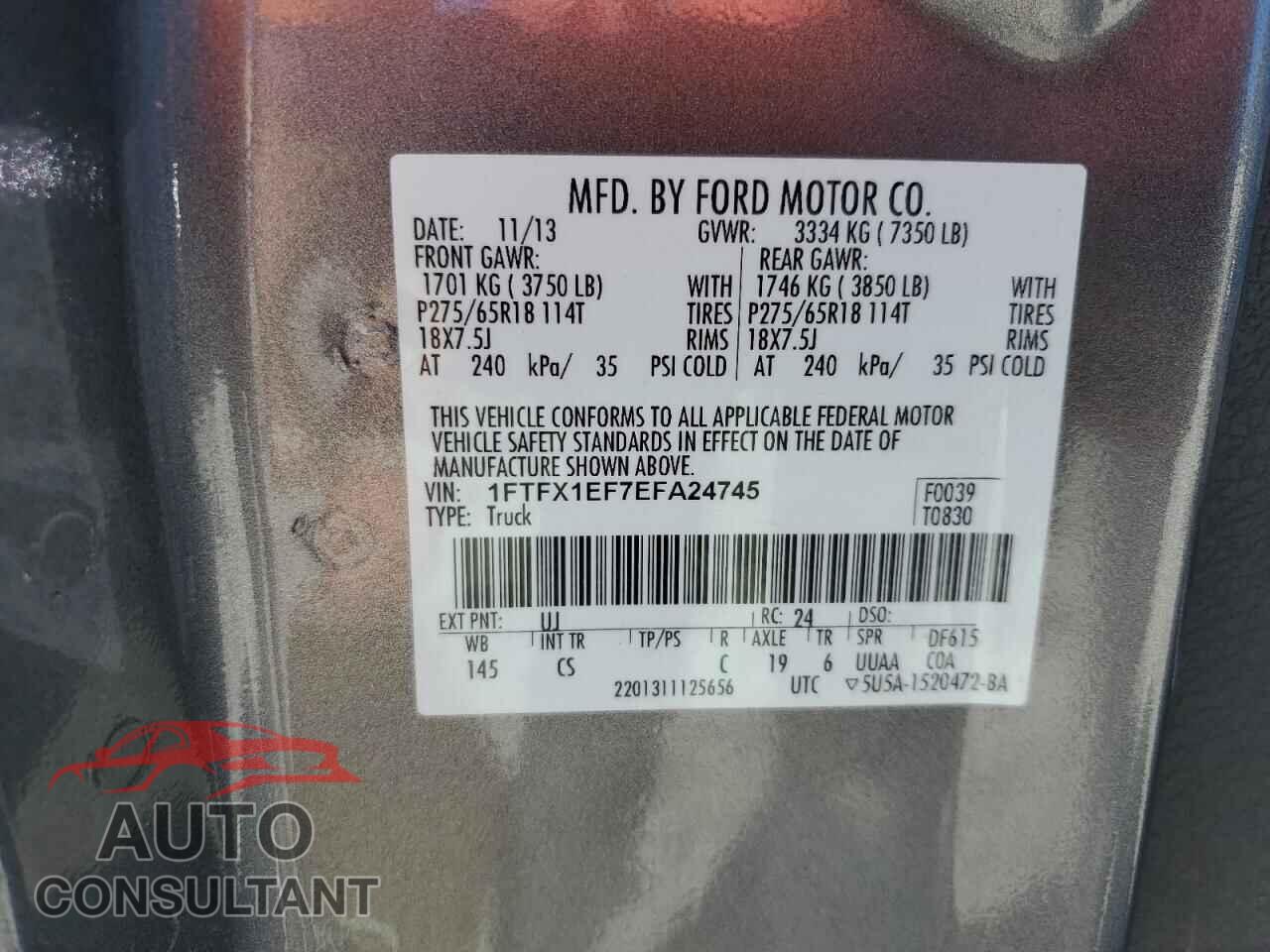 FORD F-150 2014 - 1FTFX1EF7EFA24745