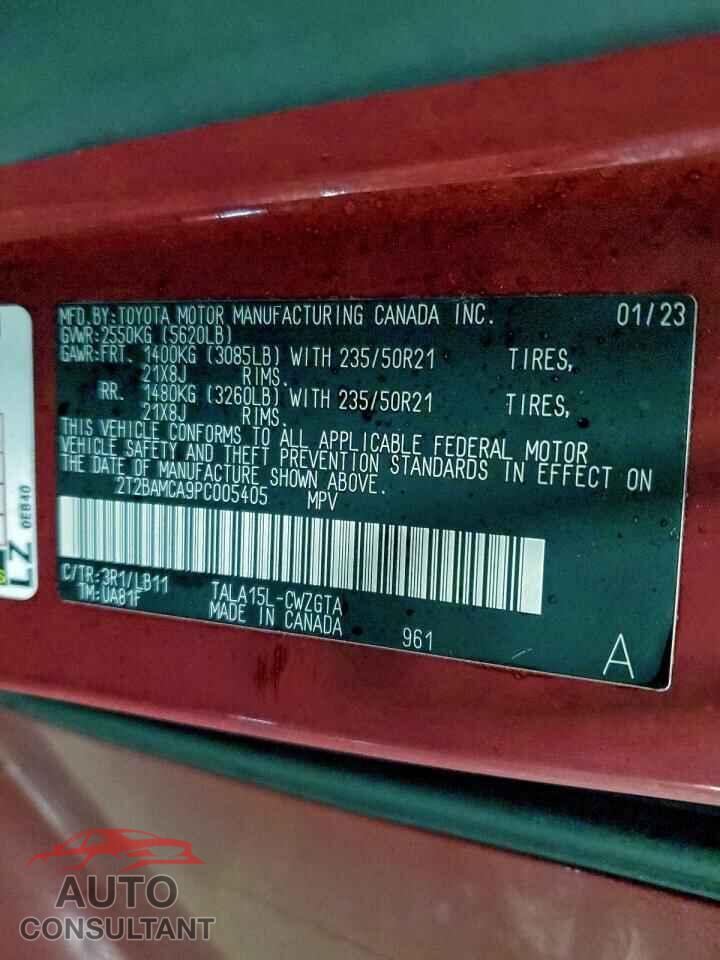 LEXUS RX350 2023 - 2T2BAMCA9PC005405
