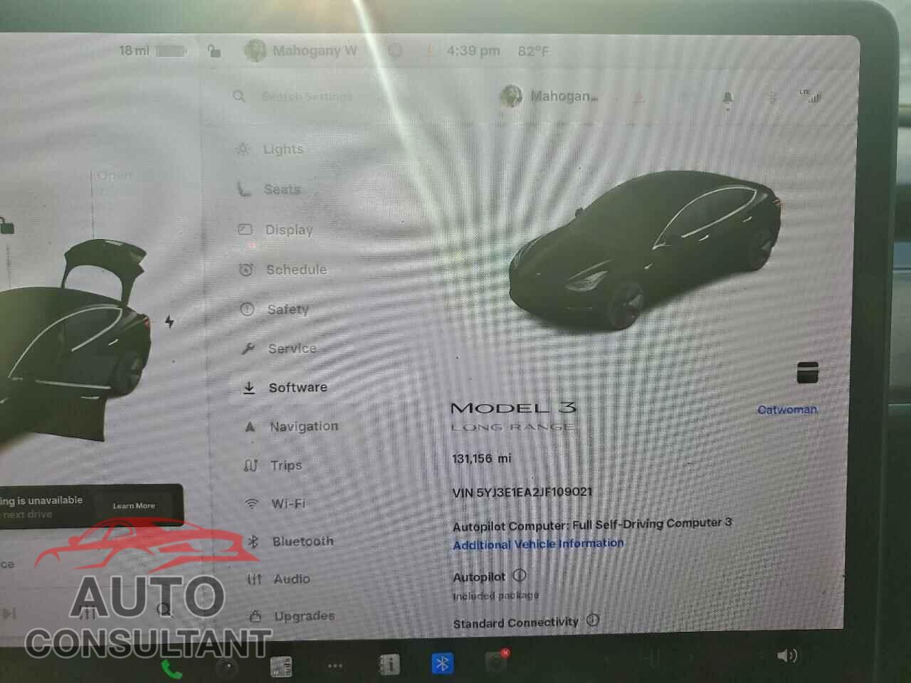TESLA MODEL 3 2018 - 5YJ3E1EA2JF109021