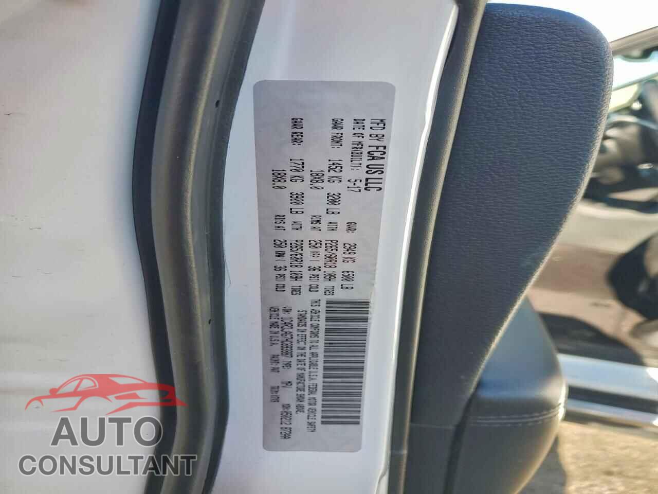 DODGE DURANGO 2017 - 1C4RDJAG7HC893887
