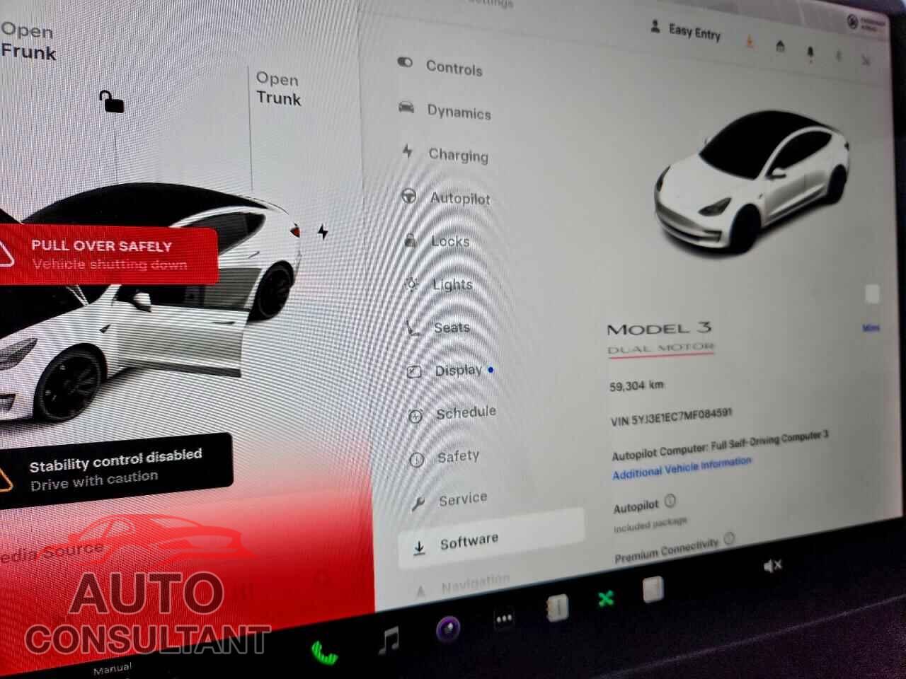 TESLA MODEL 3 2021 - 5YJ3E1EC7MF084591
