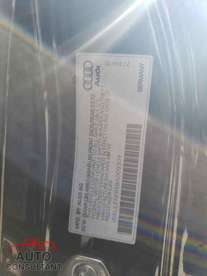 AUDI A5 2011 - WAULFAFR5BA009309
