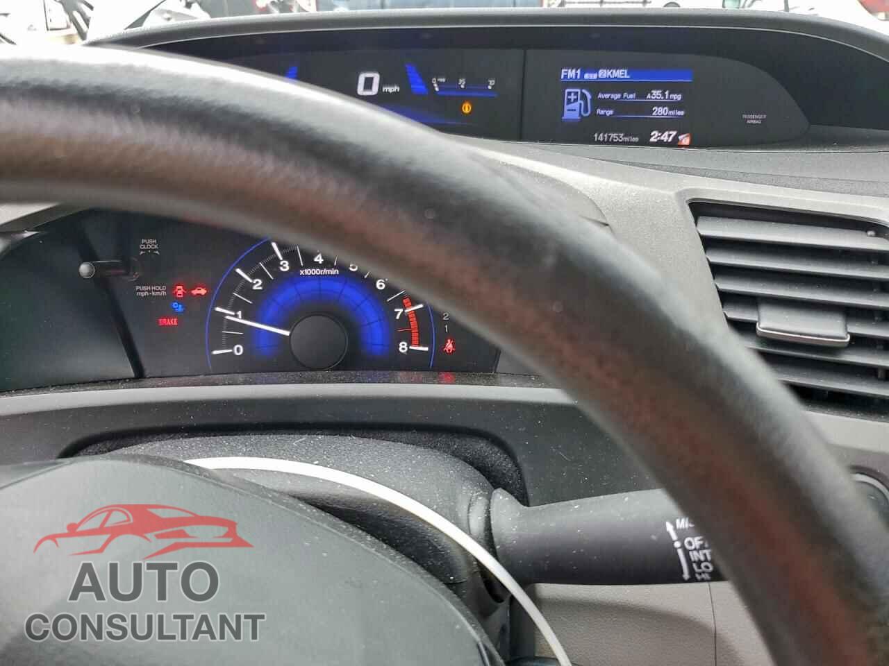 HONDA CIVIC 2012 - 2HGFG3B53CH511283