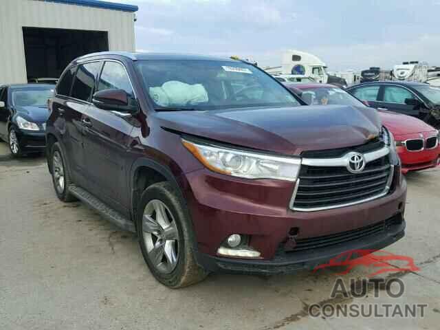 TOYOTA HIGHLANDER 2015 - 5TDYKRFH7FS117823