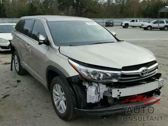 TOYOTA HIGHLANDER 2015 - 5TDZKRFH9FS071870