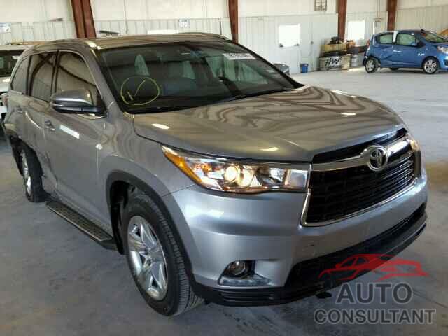 TOYOTA HIGHLANDER 2015 - 5TDYKRFH7FS044596