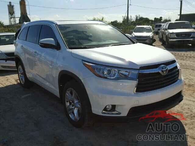 TOYOTA HIGHLANDER 2015 - 5TDDKRFH0FS206826