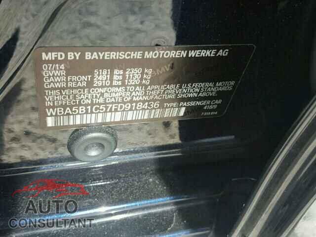 BMW 5 SERIES 2015 - WBA5B1C57FD918436
