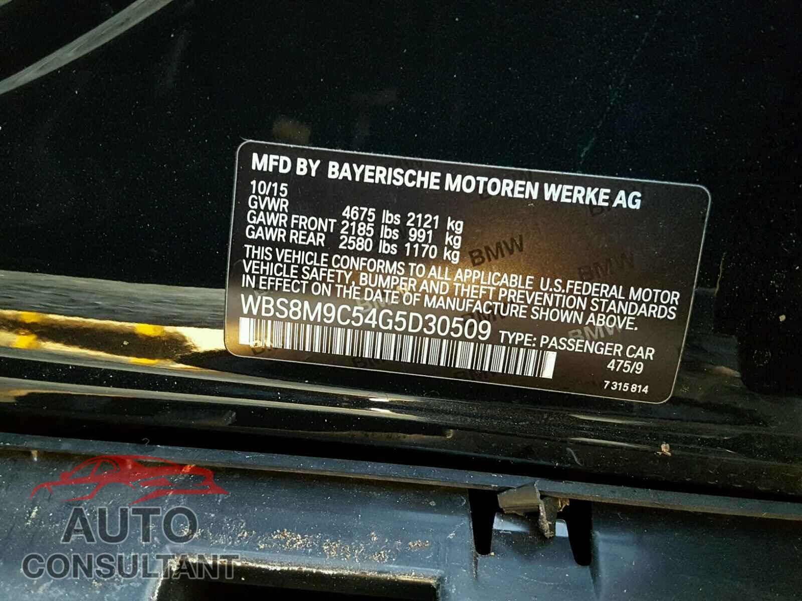 BMW M3 2016 - WBS8M9C54G5D30509