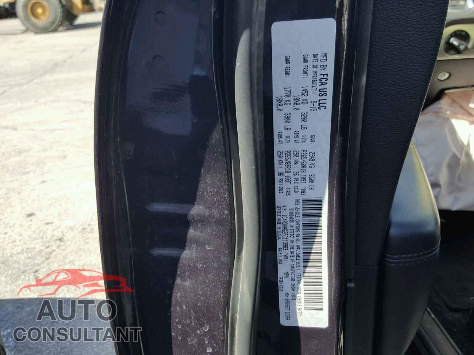 DODGE DURANGO 2015 - 1C4RDHAG2FC113963