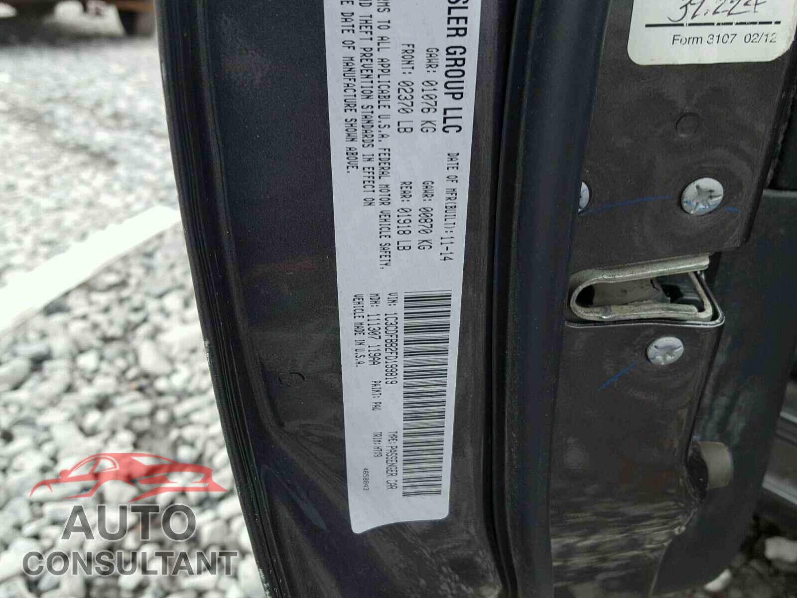 DODGE DART 2015 - 1C3CDFBB2FD199819