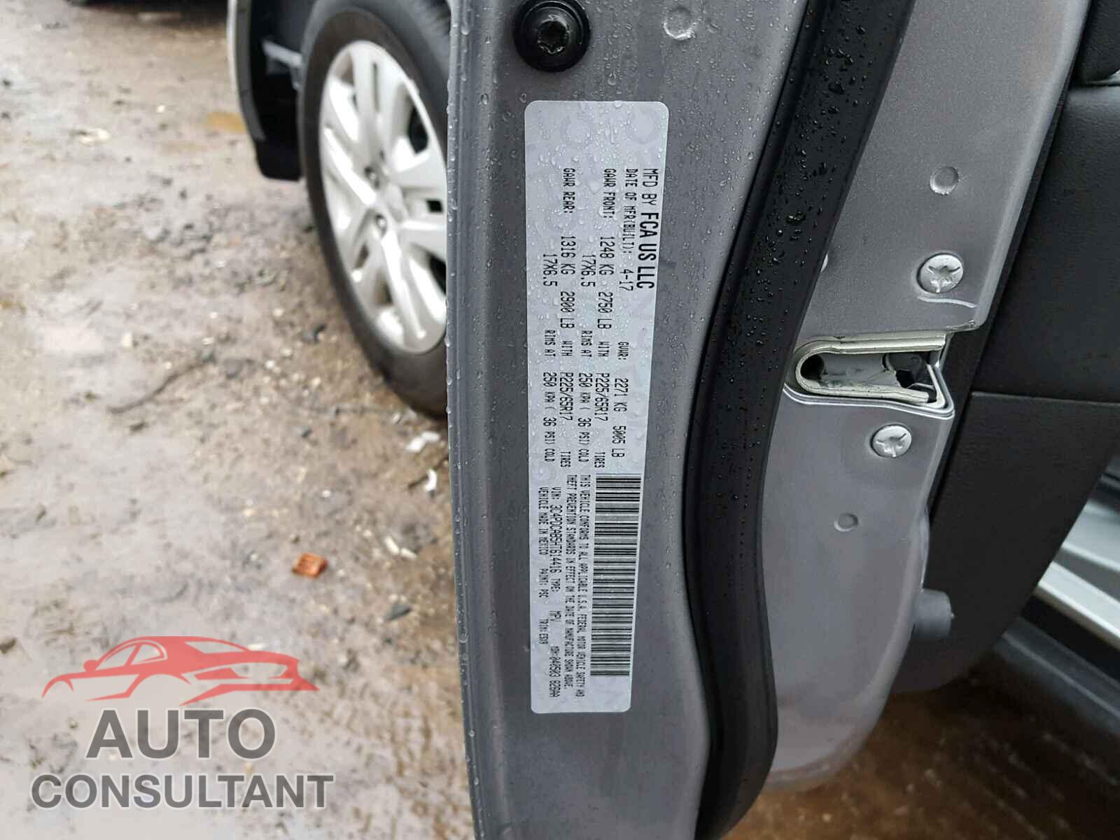 DODGE JOURNEY 2017 - 3C4PDCAB5HT614416