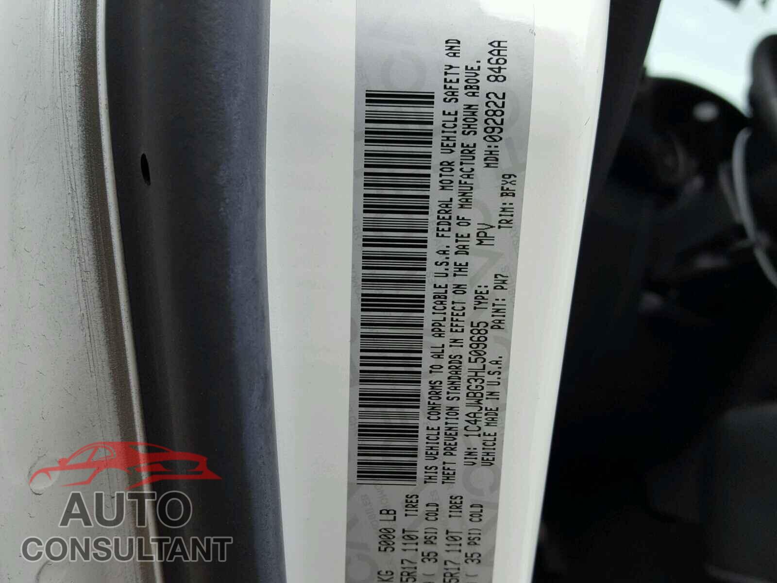 JEEP WRANGLER 2017 - 1C4AJWBG3HL509685