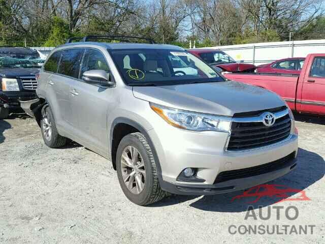 TOYOTA HIGHLANDER 2015 - 5TDJKRFH8FS207239