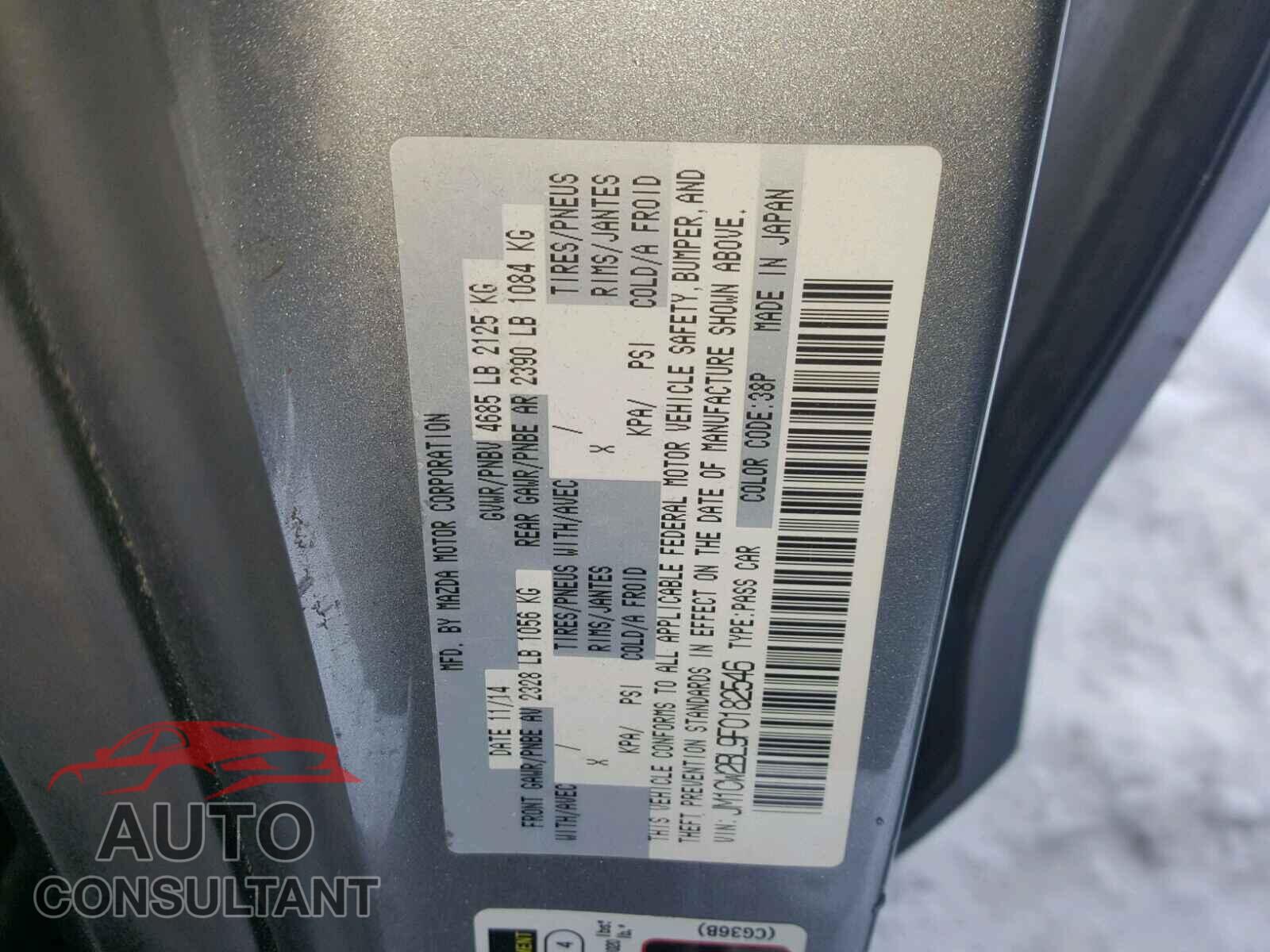 MAZDA 5 2015 - JM1CW2BL9F0182546