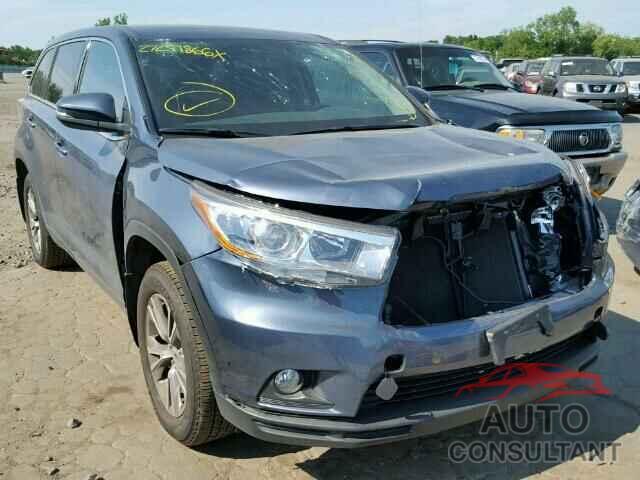 TOYOTA HIGHLANDER 2015 - 5TDBKRFH5FS177492