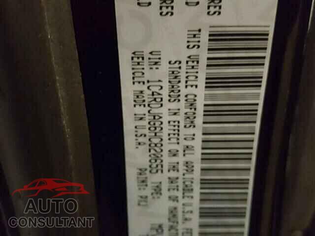 DODGE DURANGO 2017 - 1C4RDJAG6HC820655