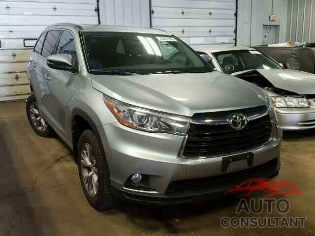 TOYOTA HIGHLANDER 2015 - 5TDJKRFH2FS088703