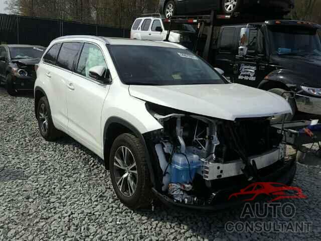 TOYOTA HIGHLANDER 2016 - 5TDJKRFH6GS317871