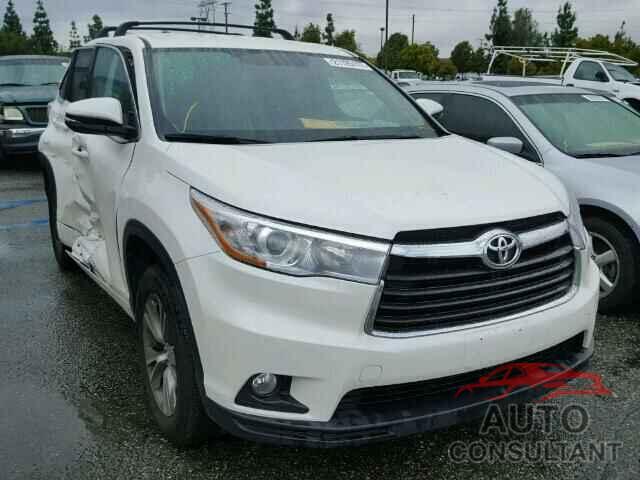 TOYOTA HIGHLANDER 2015 - 5TDZKRFH4FS112213
