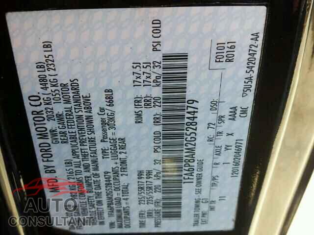 FORD MUSTANG 2016 - 1FA6P8AM2G5284479