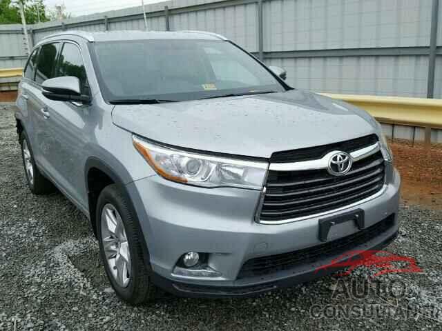 TOYOTA HIGHLANDER 2016 - 5TDDKRFH7GS259363