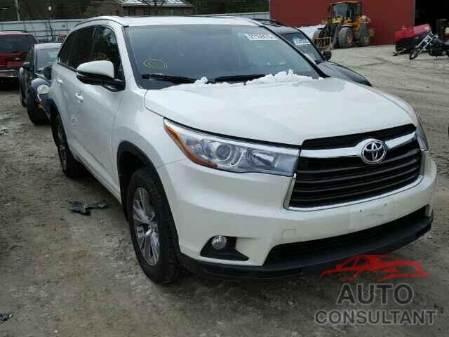 TOYOTA HIGHLANDER 2015 - 5TDJKRFH1FS163858