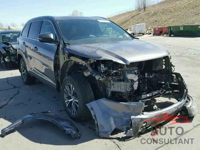 TOYOTA HIGHLANDER 2016 - 5TDJKRFH9GS307917