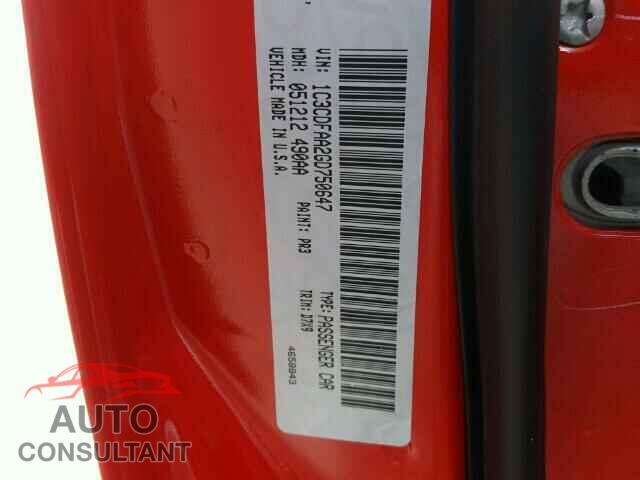 DODGE DART 2016 - 1C3CDFAA2GD750647