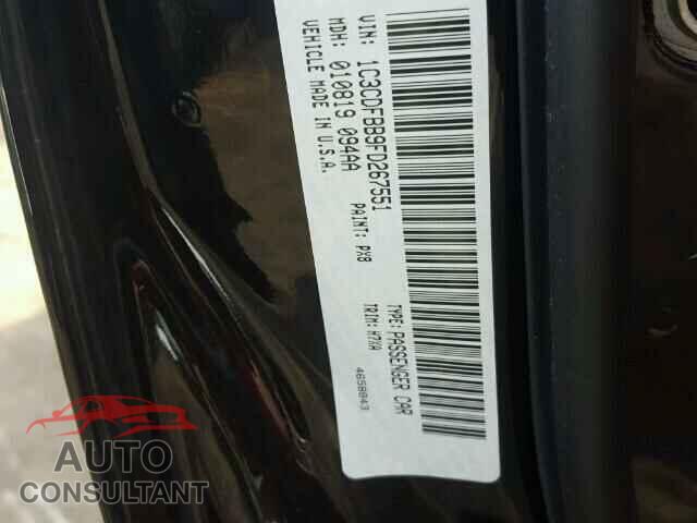 DODGE DART 2015 - 1C3CDFBB9FD267551