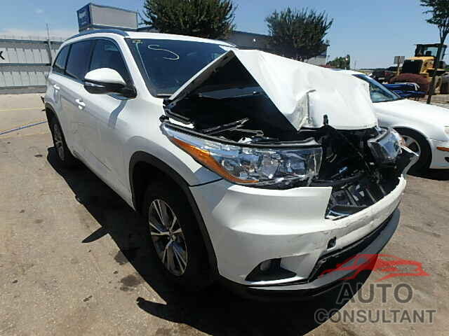 TOYOTA HIGHLANDER 2015 - 5TDKKRFH1FS074795