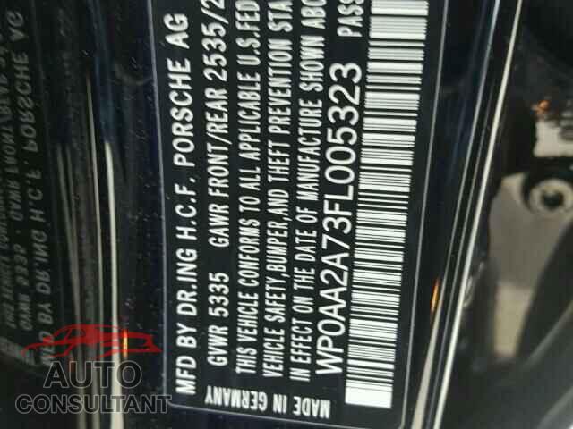 PORSCHE PANAMERA 2015 - WP0AA2A73FL005323