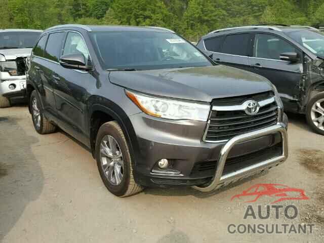 TOYOTA HIGHLANDER 2015 - 5TDJKRFH6FS219938
