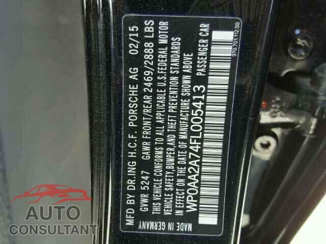 PORSCHE PANAMERA 2015 - WP0AA2A74FL005413