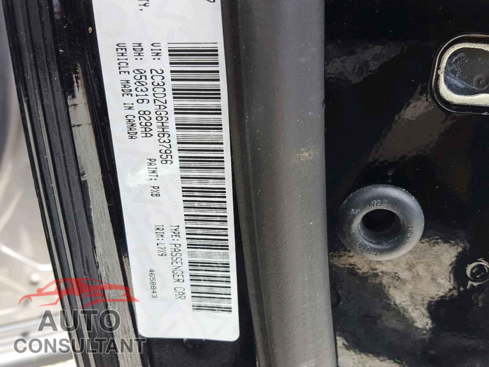 DODGE CHALLENGER 2017 - 2C3CDZAG6HH637956